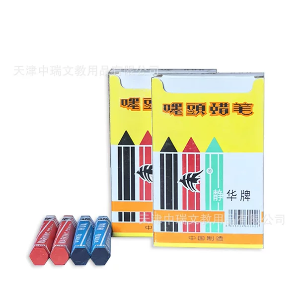 Jinghua Brand Hexagonal Industrial Wood Marking Crayons Are Not Suitable for Rolling, Ensuring Strong and Clear Markings in Various Colors