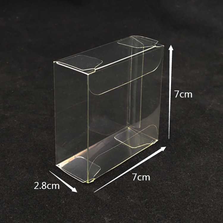 Caja de dulces para tienda de dulces transparente pequeña joyería caja de regalo caja de pvc Chocolate Embalaje 2,8*7*7cm