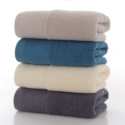 Wholesale five-star hotel towels pure cotton absorbent and lint-free household face towels thickened face towels with logo
