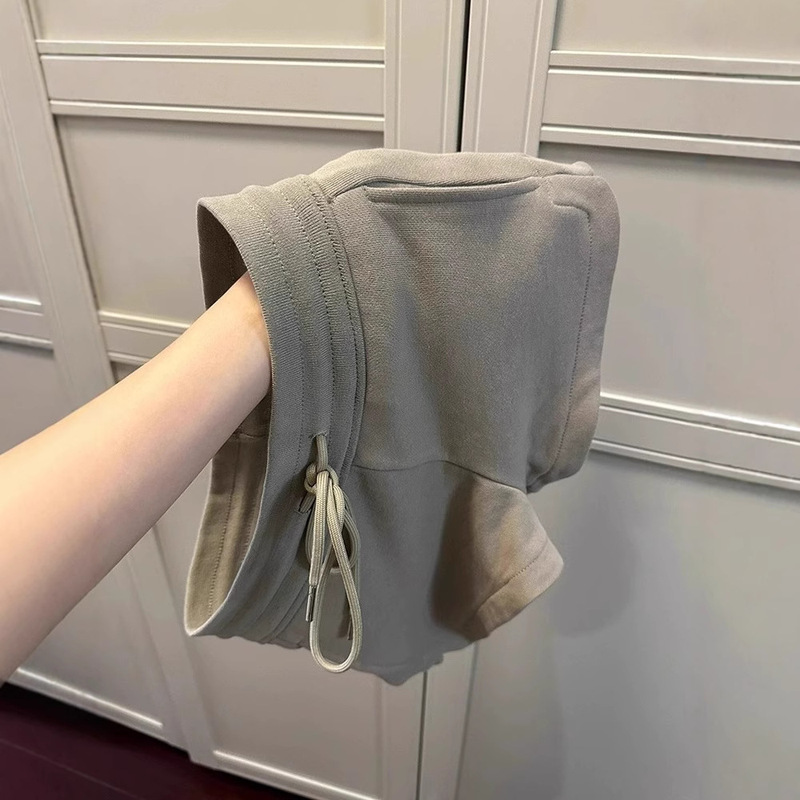 American Style Retro Casual Sports Shorts Women's Summer Thin Outer Wearing Design Niche Drawstring Hot Pants for Hot Girls