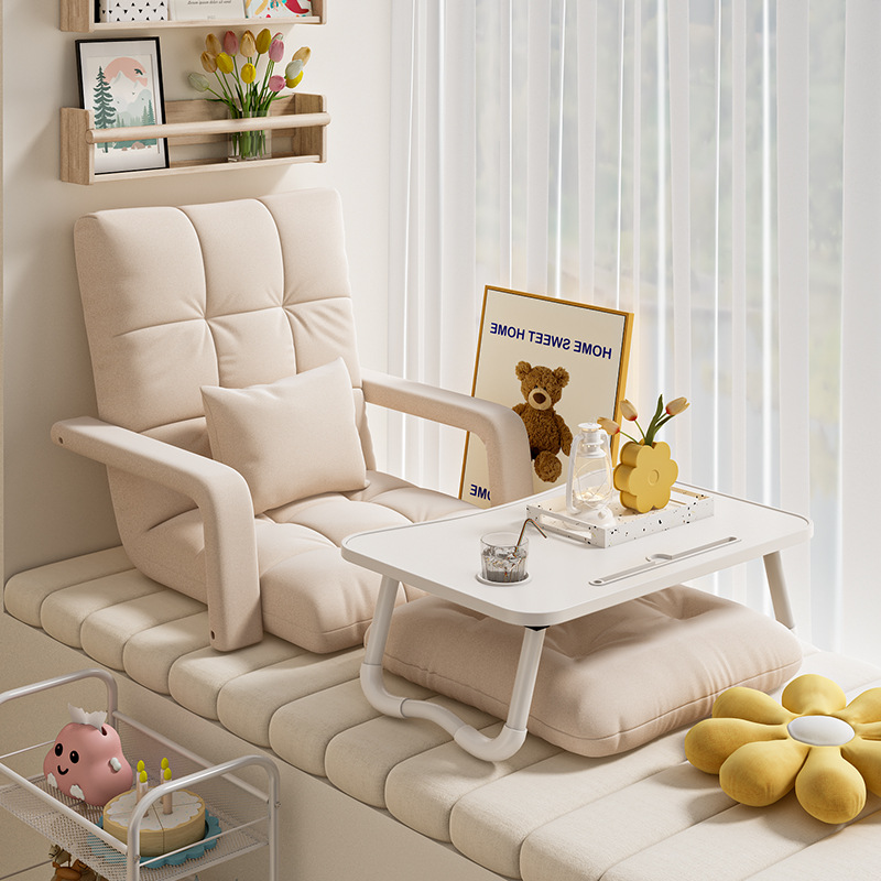 懒人沙发榻榻米单人折叠飘窗地板小沙发学生宿舍床上电脑靠背Bω