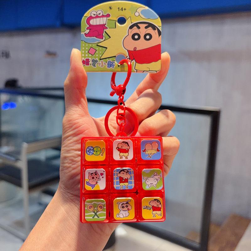 Genuine Crayon Shin-chan Nine-Grid Button-Red Button