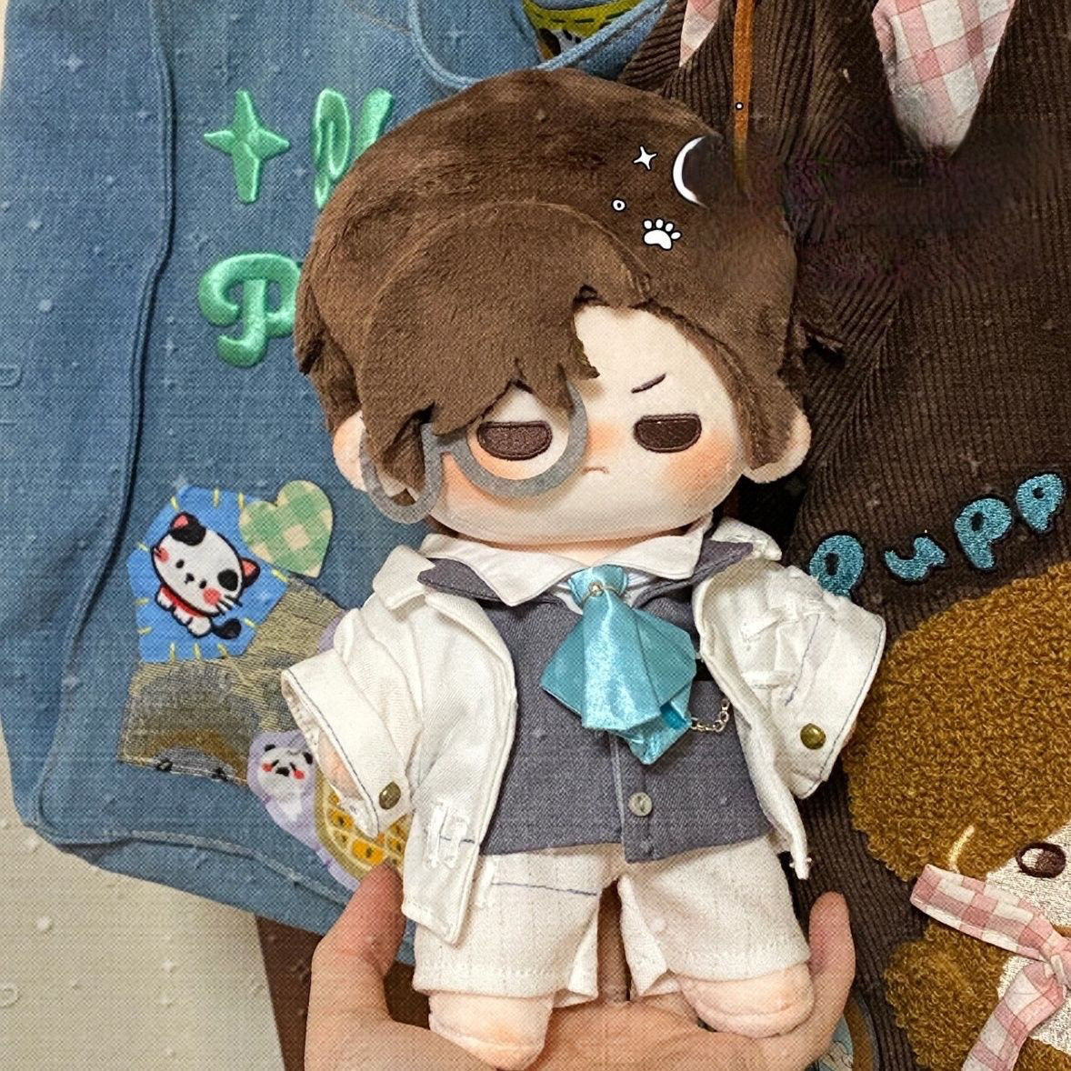Original Identity V novelist attribute 20CM cotton doll with skeleton plush toy fan merchandise gift