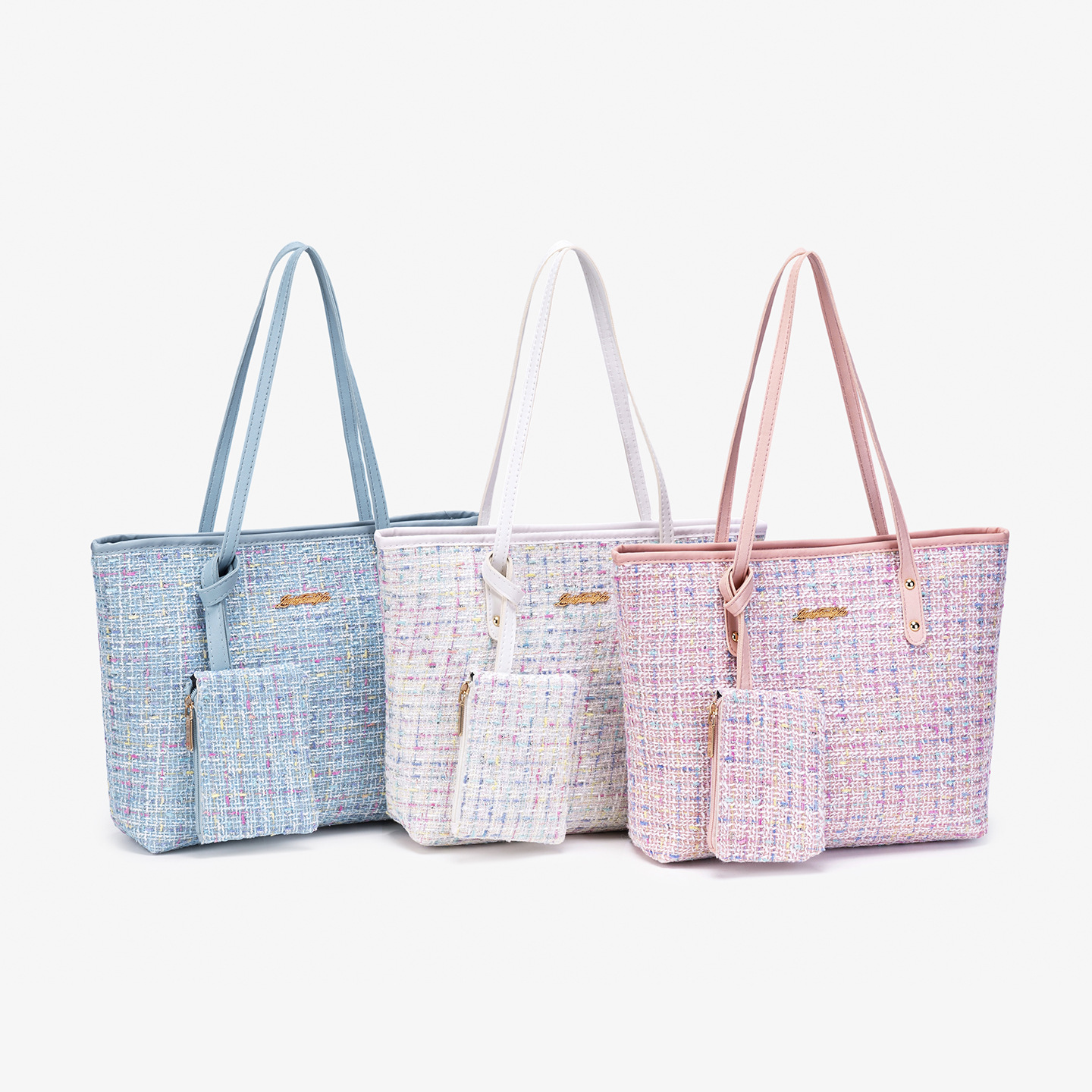Capacious woven cute one-shoulder bag