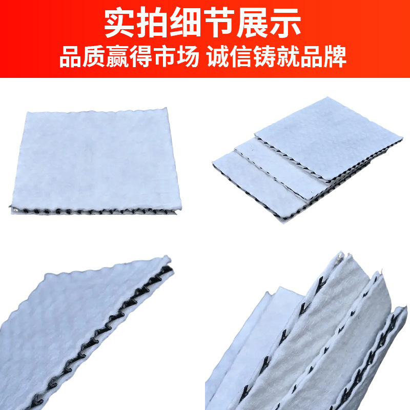 厂家W型加筋固土护坡三维复合排水网高铁足球场麦克波形排水网垫|undefined