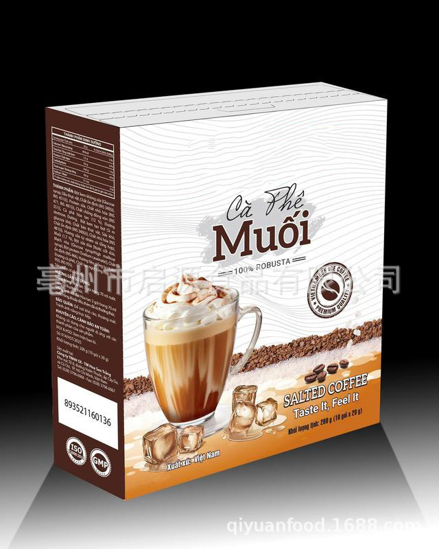 TK Southeast Asian Salted Coffee Instant Black Coffee Sugar Free 20g x 10 Sachets 200g Box key features