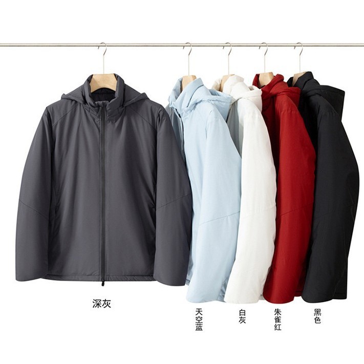 Lightweight cold-proof cotton jacket for couples, suitable for outdoor rock climbing and mountaineering, breathable, water-resistant, windproof, hooded cotton coat