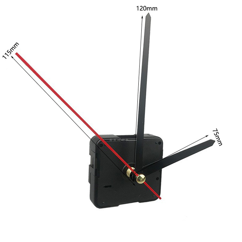 亚马逊现货DIY钟表机芯30CM直径亚克力挂钟机芯简约静音时钟机芯