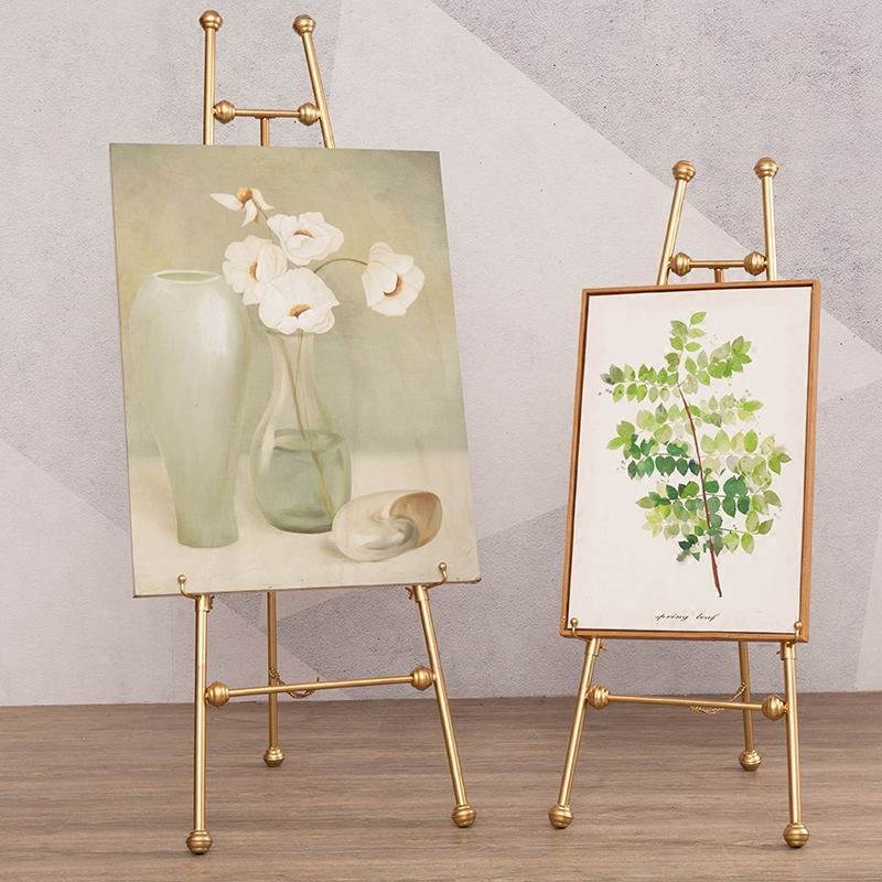 European-style Iron Art Oil Painting Shelf Phase Frame Floor Stand Display Stand poster stand Photo bracket Wedding easel European-style Iron Art Oil Painting Shelf Phase Frame Floor Stand Display Stand poster stand Photo bracket Wedding easel