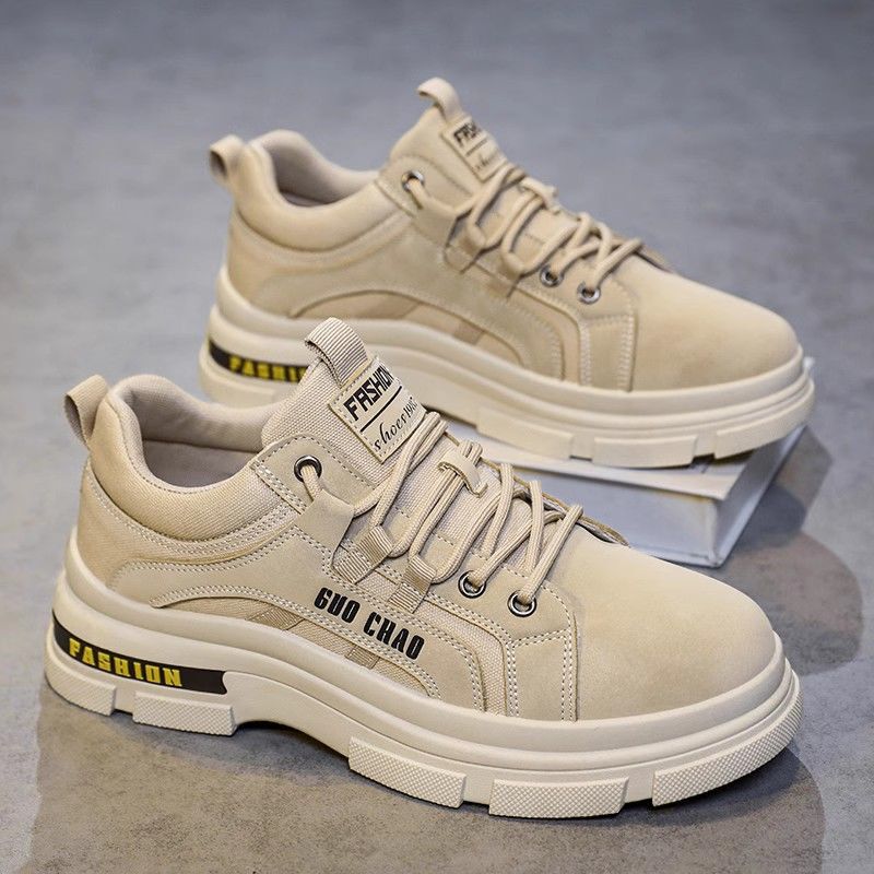 Men's Shoes for Autumn and Winter, Thick-Soled, Non-Slip, Wear-Resistant, Men's Work Safety Trendy Shoes, 2026 New Model, Plus Martin Boots, Student Shoes Men's Shoes for Autumn and Winter, Thick-Soled, Non-Slip, Wear-Resistant, Men's Work Safety Trendy Shoes, 2026 New Model, Plus Martin Boots, Student Shoes