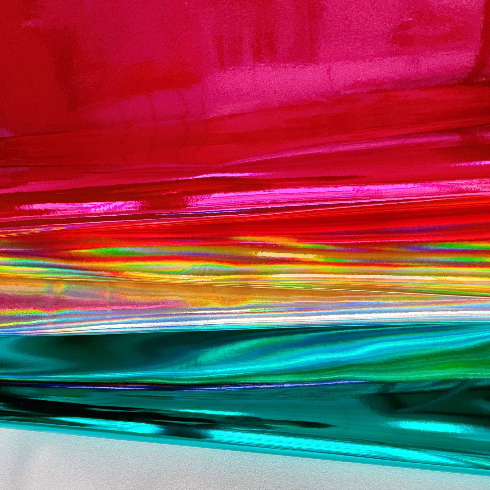 Laser Pu Patent Leather, Iridescent Artificial Leather, Mirror Film, Metallic Clothing, Bags, Shoe Materials, Leather Goods, Leather Materials