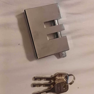 镀铬叶片矩形锁挂锁防盗锁家用锁门的锁柜子加粗防水仿撬防锈锁