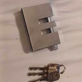 镀铬叶片矩形锁挂锁防盗锁家用锁门的锁柜子加粗防水仿撬防锈锁