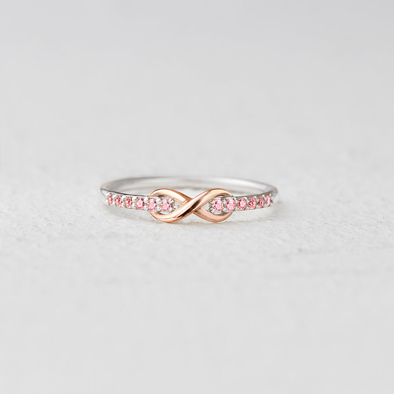 Daily Occasion 925 Sterling Silver Material 1 Piece 925 Sterling Silver Geometric Zircon Rings