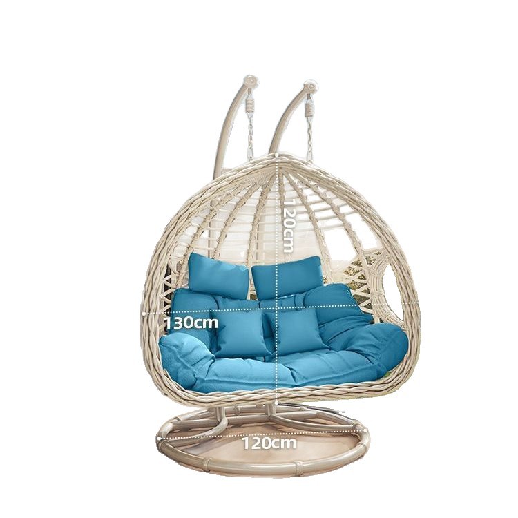 Romántica cesta de caña silla de cama cama de cuna balcón swing silla de mecedora de adultos al aire libre silla de perezoso interior nido de pájaros