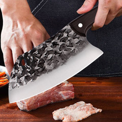 跑江湖鍛打家用菜刀斬切兩用刀鋒利切菜刀肉檔宰魚頭刀廚房切片刀