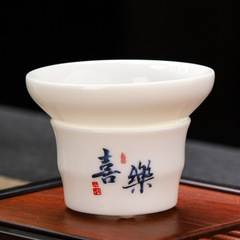 羊脂玉陶磁器茶漏れ工夫茶器部品家庭用茶フィルタ
