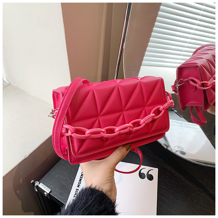 Femmes Moyen Faux Cuir Couleur Unie Style Vintage Style Classique Couvercle Rabattable Sac Bandoulière display picture 41