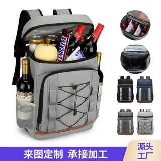 户外野营多功能野餐背包厚铝箔大冰包 跨境批发双层保温背包