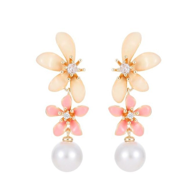 Zirkonia Und Perlen Ohrstecker Für Elegante Alltagslooks_voghion.com