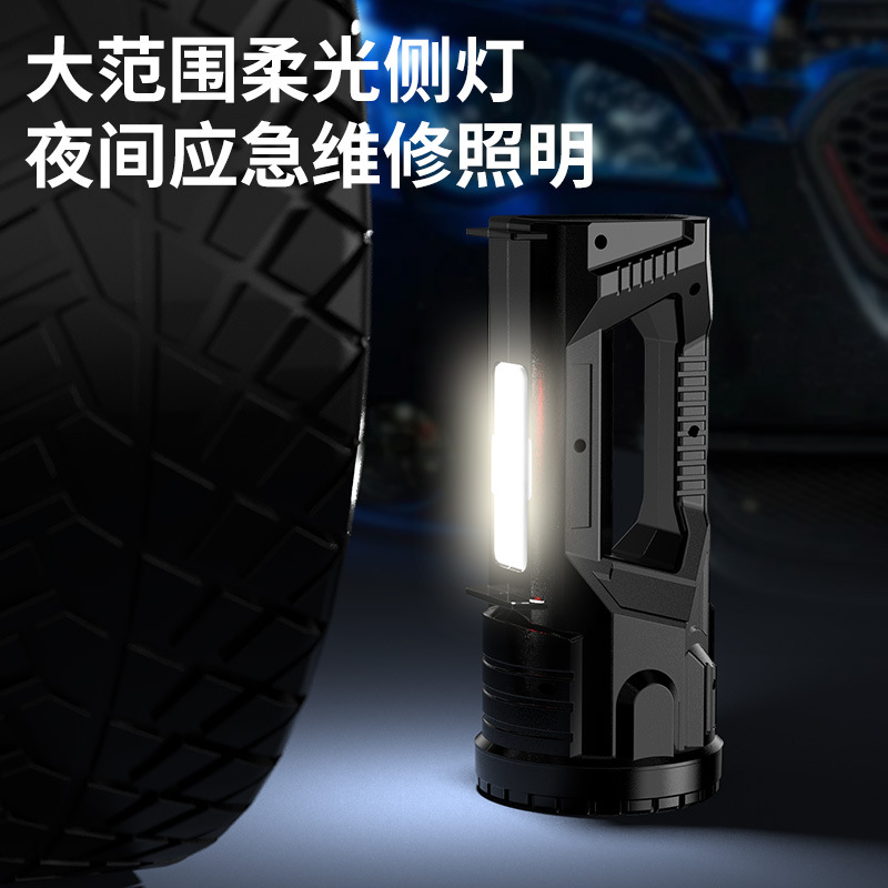 Transfronterizo nueva lámpara portátil al aire libre multifuncional de alta potencia lámpara de trabajo gran iluminación de inundación con lámpara de mantenimiento de visualización eléctrica