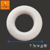 Art donut, ring from foam, handmade, 7.3cm