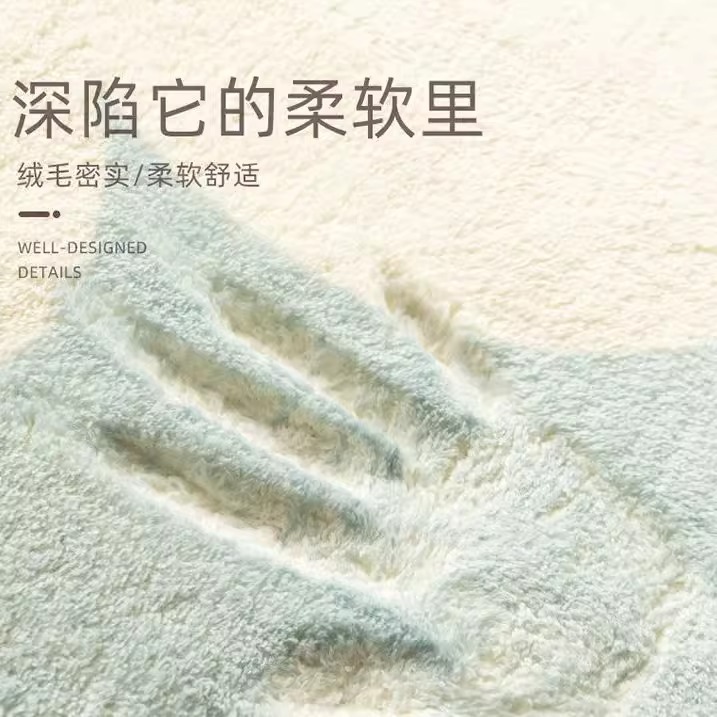 卡通毛绒地垫卫生间浴室门口吸水防滑地毯仿羊绒厕所脚垫洗澡地垫