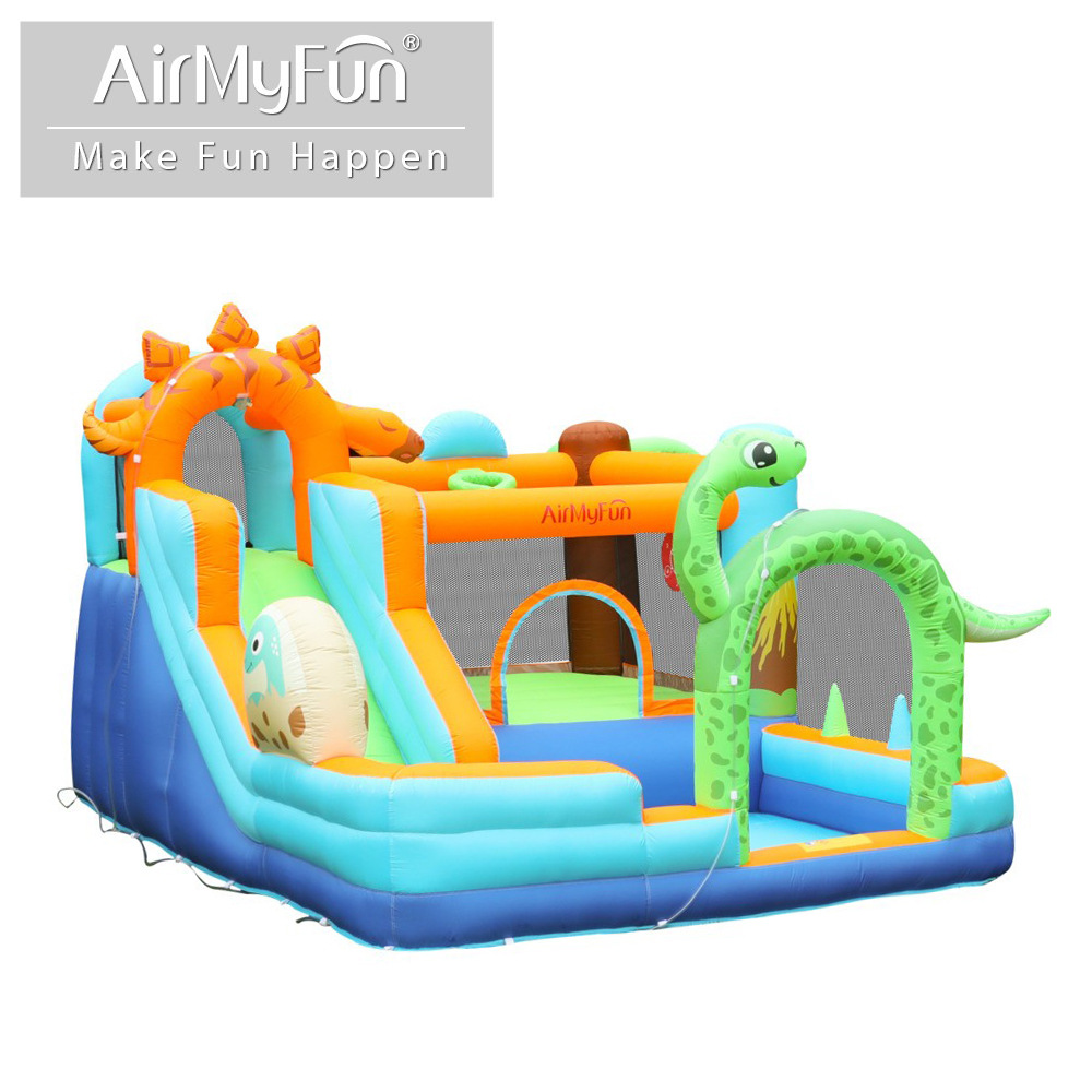 AMF | Hogar para niños Castillo inflable Pequeño parque de fiesta al aire libre Esquí inflable Camas de salto Pequeño castillo para niños