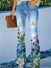P 74679 Thin Denim Pants for Women ����ţ��ѝ �W���羳