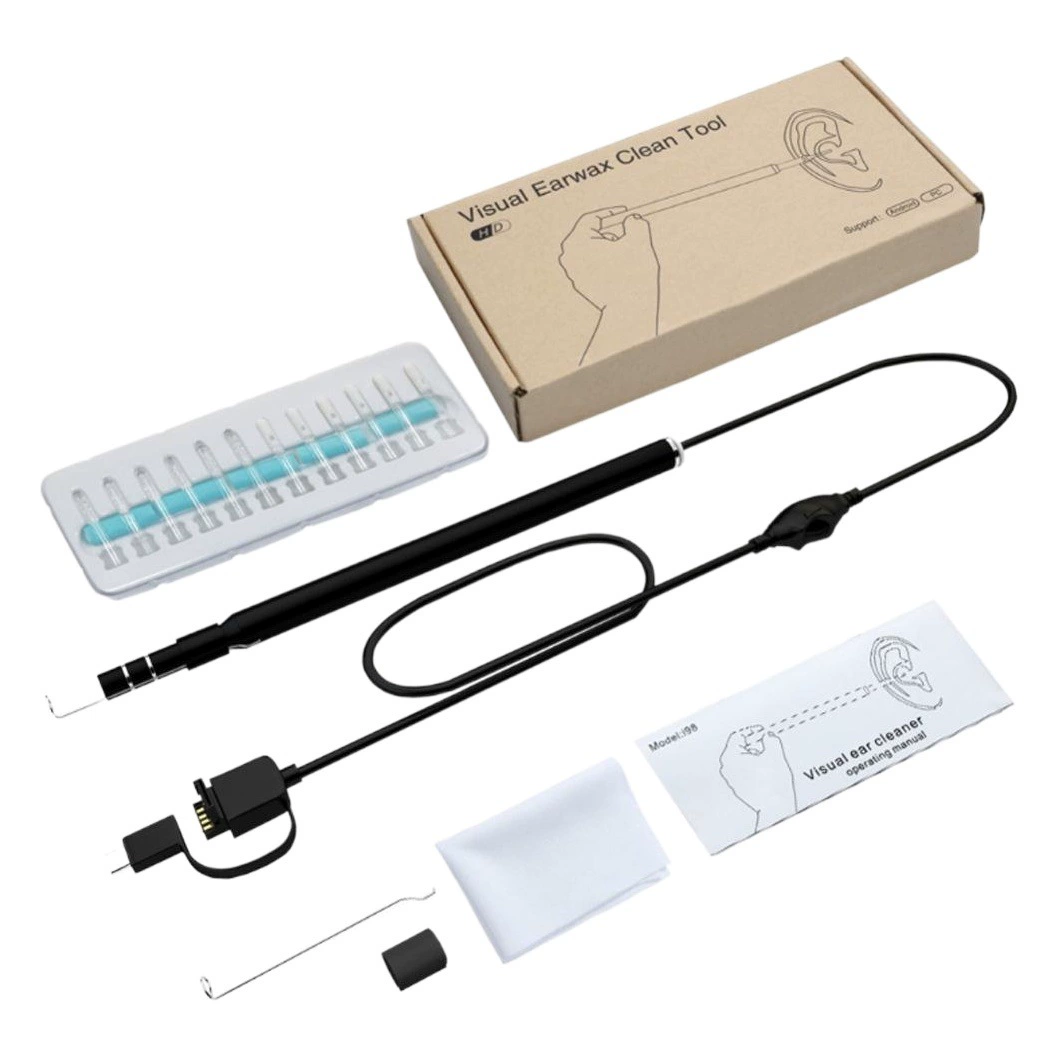 Эндоскоп для чистки ушей с USB-интерфейсом, безопасный и гигиеничный, хит продаж, с LED-подсветкой 5,5 мм