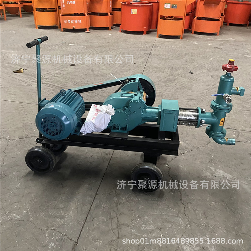 BW60-8注浆机 电动7.5KW高压砂浆注浆泵 单缸活塞往复式灰浆泵