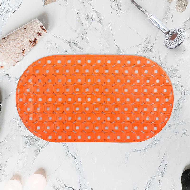 70*39cm oval baño antideslizante estera fuerte ventosa TPR baño estera antideslizante alfombra de baño alfombra de piso