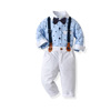 Autumn set for boys, bodysuit, dress, bow tie, overall, classic suit, 2021 collection, Birthday gift