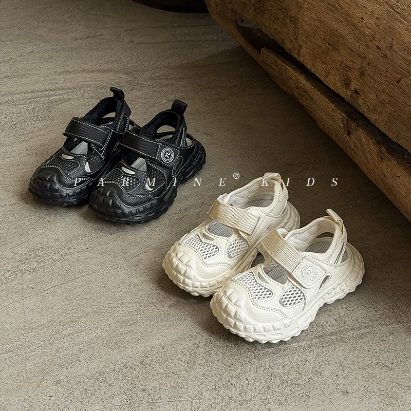 Детские сетчатые дышащие кроссовки Летние новые мужские и женские детские кроссовки на мягкой подошве