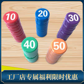-彩色圆形数字磁铁扣教学吸铁石磁性黑白板贴磁钉磁力冰箱贴包邮