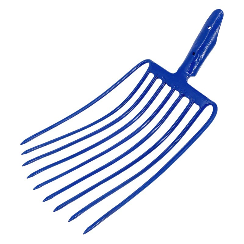 Спотовая оптовая железнодорожная вилка Девять зубцов каменная вилка бифуркация угольная вилка марганцевая сталь закаленная стальная вилка большая вилка для строительства специальной вилки