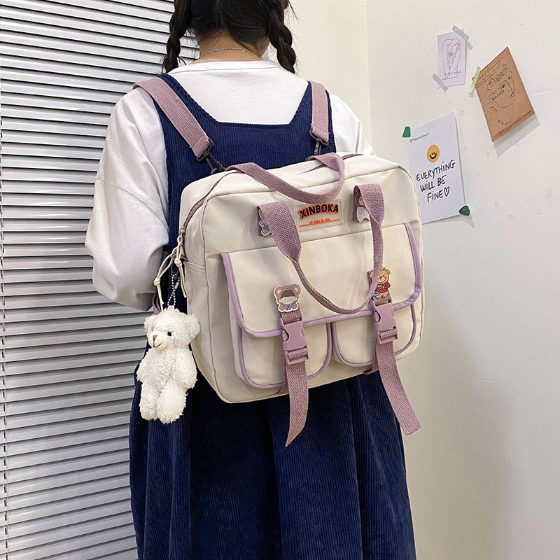 Multi-purpose schoolbag female 2021 new...