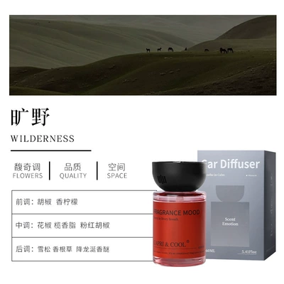 Car Fragrance Diffuser, In-Car Decoration, High-End Car Fragrance, Long-Lasting Premium Car Scent, Odor Removal (Car Perfume Aromatherapy) - wilderness