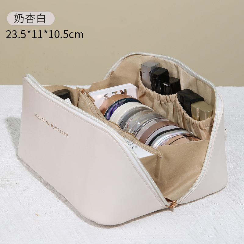 PU手提收纳化妆包便携大容量简约枕头包女士款旅行防水跨境洗漱包|undefined