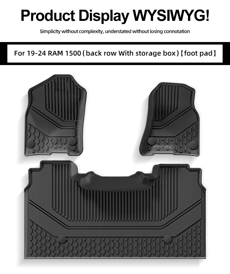 Suitable for 19-24 Dodge Ram 1500 Car Floor Mats Waterproof and Fully Environmentally Friendly Tpe Floor Mats