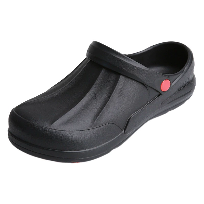 Трансграничная черная Нескользящая кухонная обувь, резиновые сапоги, Рабочая защитная обувь для столовой, водонепроницаемая маслостойкая обувь для шеф-повара оптом