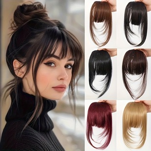 Wig Bangs for Women, Invisible Hair Extension on the Forehead, Artificial Hair, Seamless Air Bangs, Wig Pieces, Hair Extensions for Women