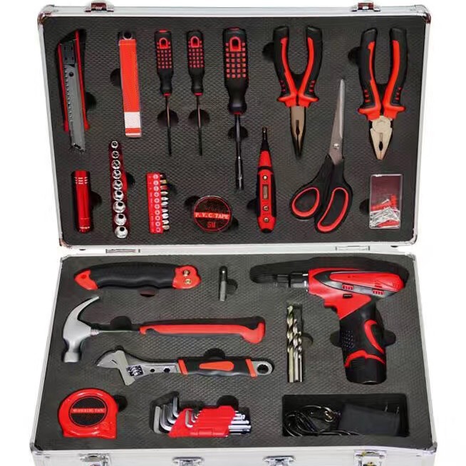 厂家家用工具铝合金组合工具箱电动工具