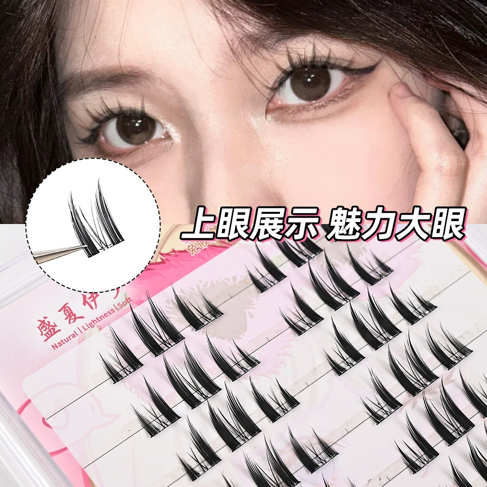 Клей-ресницы Thick Cat Elf Pussycat Искусственные ресницы Pure Desire Natural Simulation Barbie Devil Eyes Новички ресницы Оптом