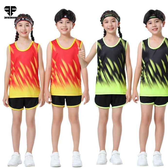 Summer Track and Field Clothing Suit for Children, Male and Female Sports Students Training Clothing, Primary and Secondary School Students Physical Examination Vest Competition Sportswear Summer Track and Field Clothing Suit for Children, Male and Female Sports Students Training Clothing, Primary and Secondary School Students Physical Examination Vest Competition Sportswear