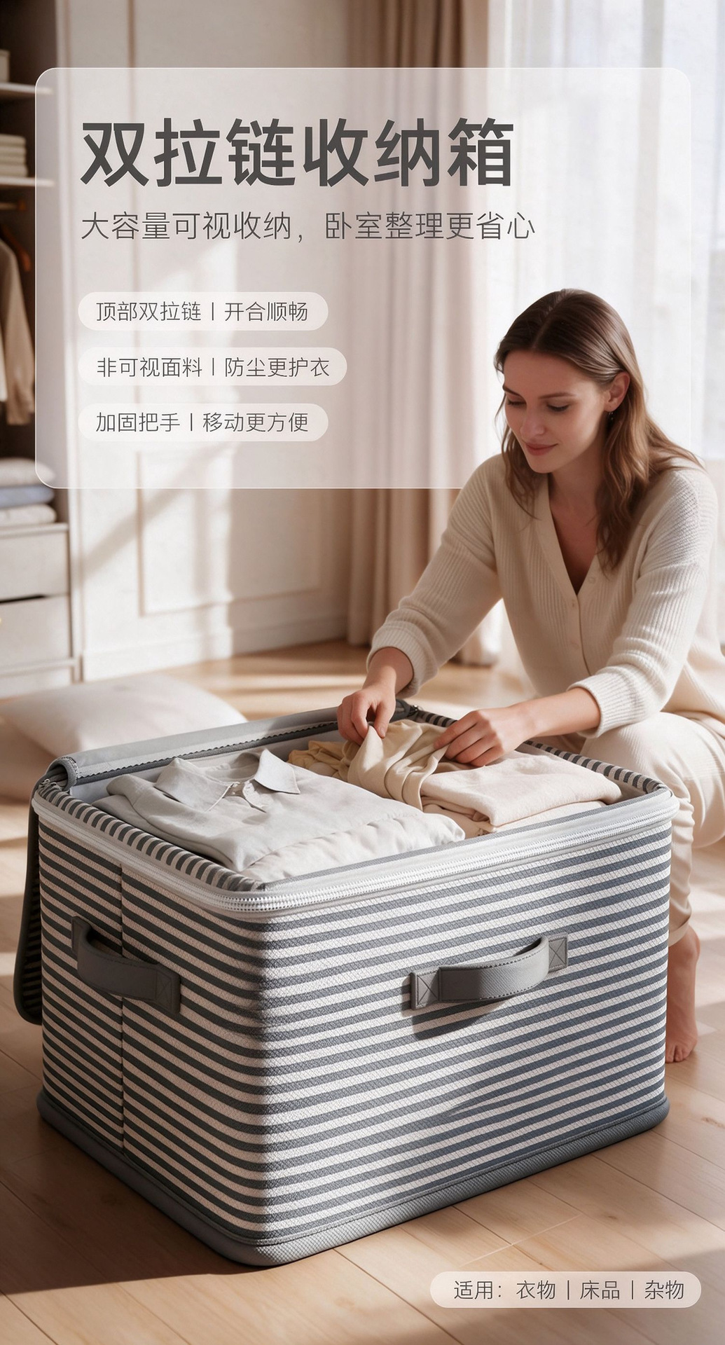 Lockable Storage Box Drawer Wardrobe Clothing Quilt Toy Organizer Foldable Password Storage Container
