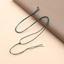 厂家现货翡翠diy吊坠挂绳玉佩项链绳 简约风手工编织挂脖绳子批发