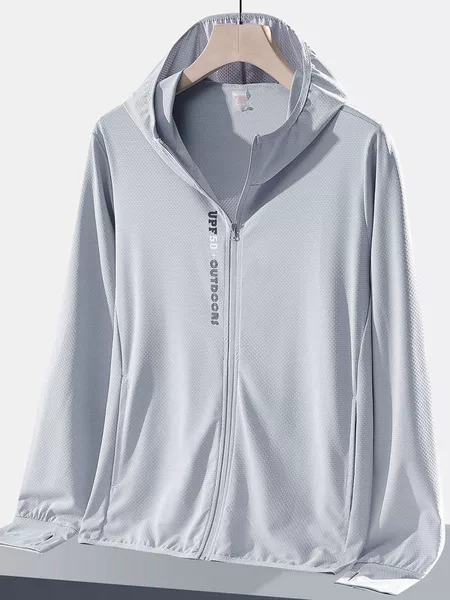 Sun Protection Clothing Men's and Women's Ice Silk UV Protection Skin Clothing Breathable Ultra Light Summer Men's Outdoor Sports Perspiration UPF50