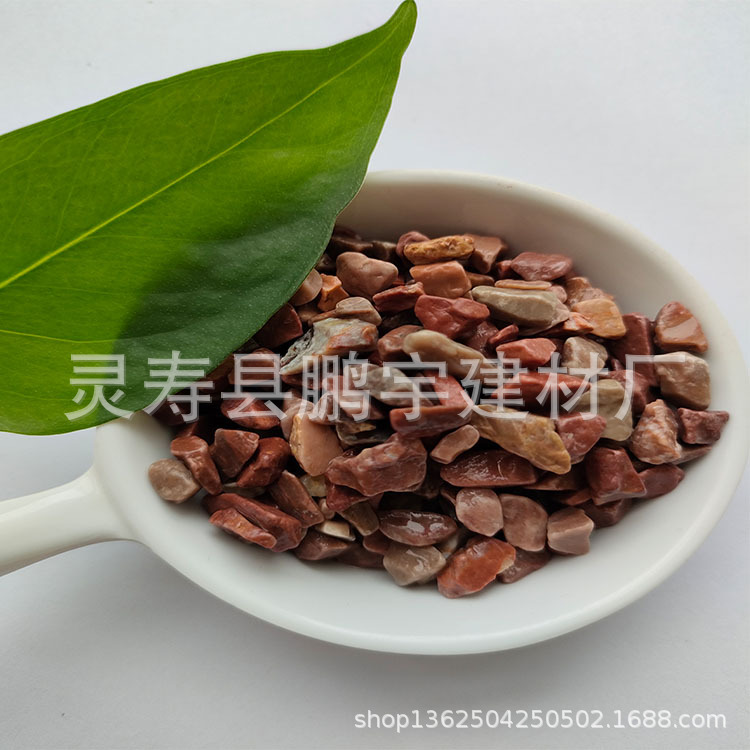 厂家优惠出售水磨石  胶粘石子  园林景观设计石子