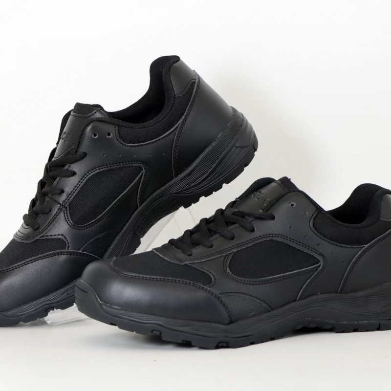 Spring and Autumn Black New Low-Top Training Shoes, Sports and Casual Shoes, Shock-Absorbing Running Shoes, Comfortable, Loose, Breathable and Non-Pinching